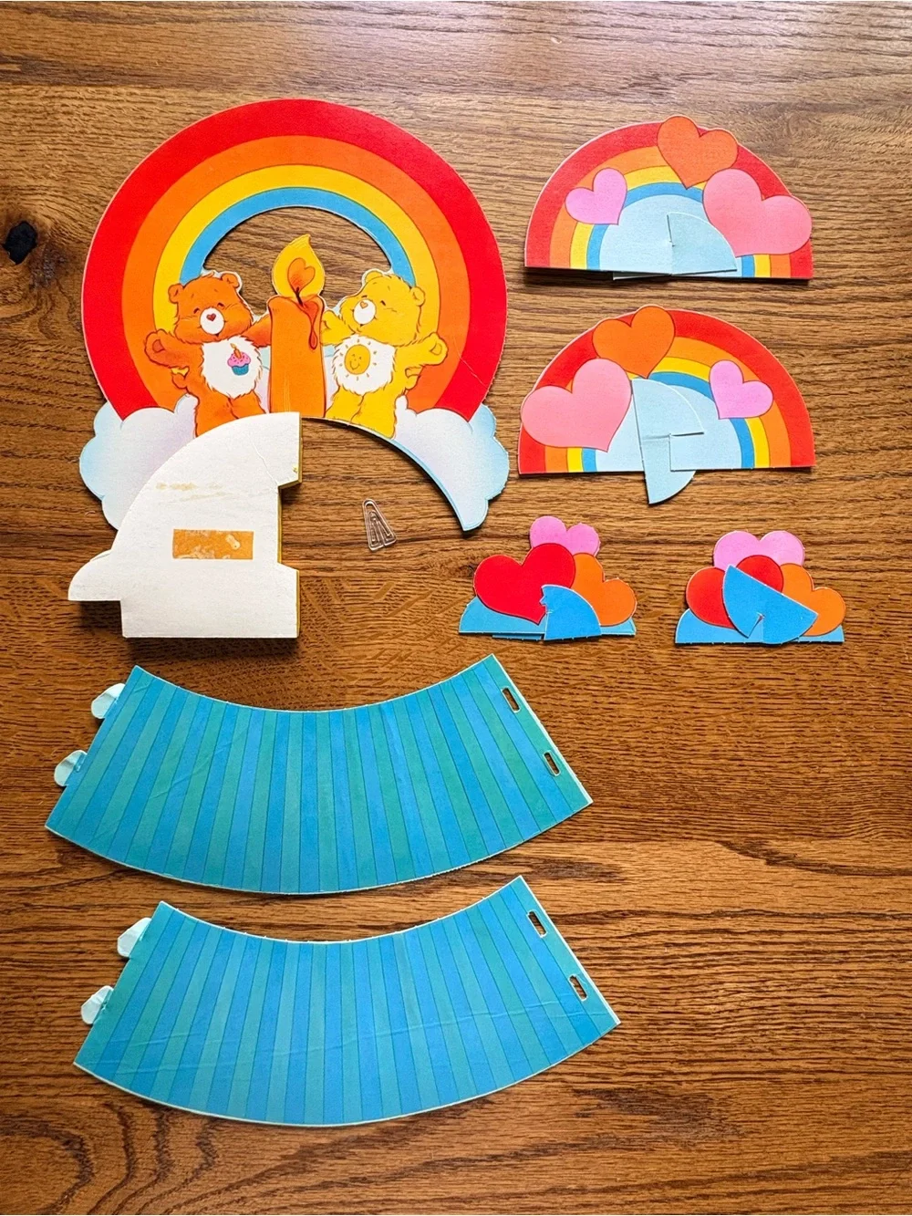Vintage Care Bears Rainbow Centerpiece Birthday Party Kit